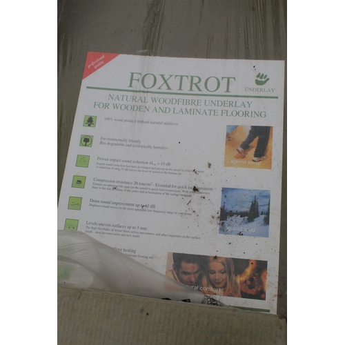 519 - 2 PACKS FOXTROT UNDERLAY + 1.5 ISOWOOL SOUND DEADENING FLOOR SLAB PLUS VAT