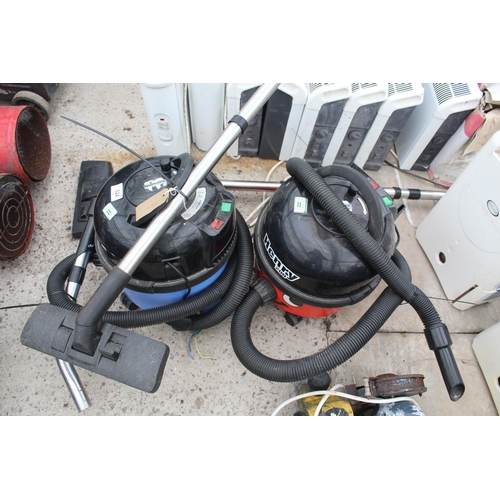 524 - TWO HENRY VACUUMS NO VAT