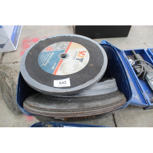 542 - VARIOUS CUTTING DISCS  NO VAT