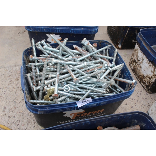 544 - BOX OF COACH BOLTS 6