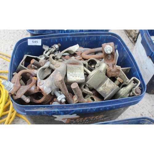 545 - BOX OF SCAFFOLD CLIPS  NO VAT