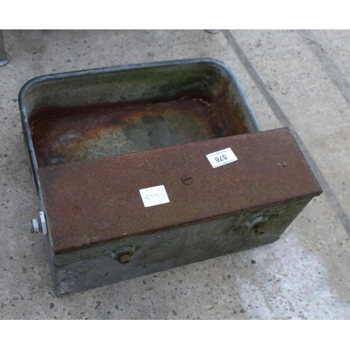 570 - GALVANIZED WATER TROUGH  NO VAT