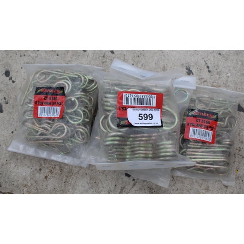 599 - 6 BAGS OF R PINS  + VAT