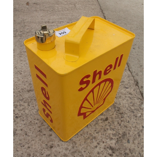 604 - SHELL PETROL CAN  + VAT