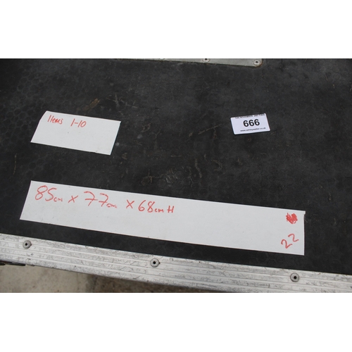 666 - FLIGHT CASE, 85 X 77 X 68  + VAT