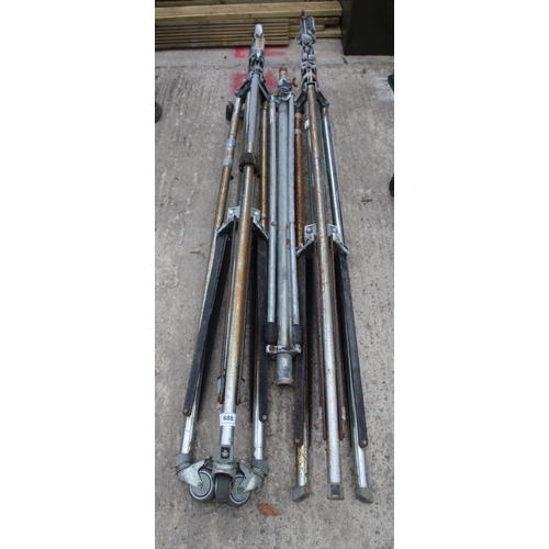 688 - 2 MANFROTTO TRIPODS  + VAT