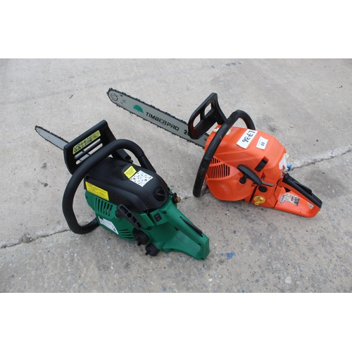 69 - TWO PETROL CHAINSAWS   PLUS VAT