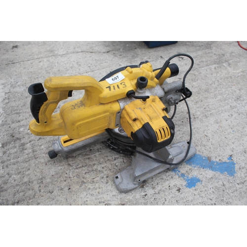 697 - DEWALT CHOP SAW  NO VAT