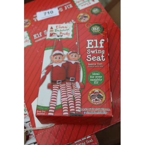 710 - 18 ELF ON A SHELF SWING SET  NO VAT