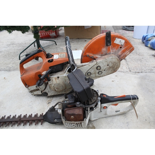 712 - STIHL DISC CUTTER AND HEDGE TRIMMER SPARES  NO VAT