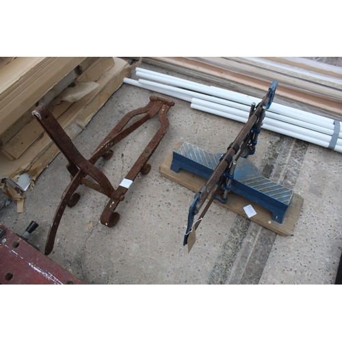 716 - WORK BENCH, SAW, PULLER AND ELECTRICAL PIPING  NO VAT