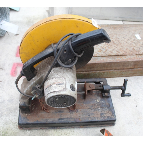 756 - METAL CHOP SAW IN WORKING ORDER  NO VAT