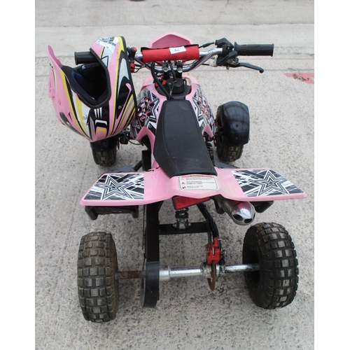 79 - CHILDS PETROL QUAD BIKE  WITH KEY   PLUS VAT