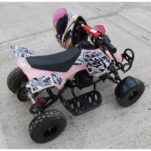 79 - CHILDS PETROL QUAD BIKE  WITH KEY   PLUS VAT