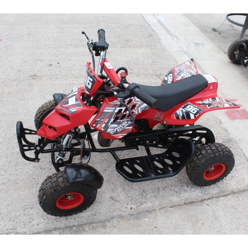 80 - CHILDS PETROL QUAD BIKE WITH KEY  PLUS VAT