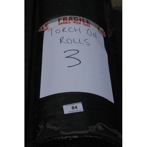 84 - 3 TORCH ON FELT  NO VAT