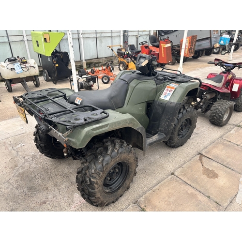 152 - HONDA 520 QUAD 70 PLATE 16000 KILO METERS 1330 HOURS STARTS RUNS & DRIVES ENGINE RATTLE + VAT LOG BO... 