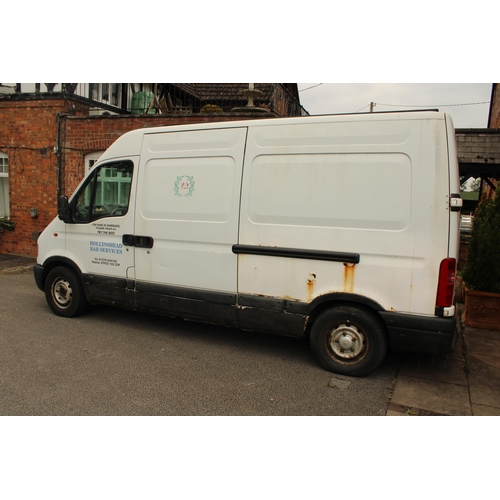 182 - A RENAULT MASTER 2.8TDI MM35TD VAN REGISTRATION S96UBP WITH 134671 MILES ON THE CLOCK, DOES RUN BUT ... 