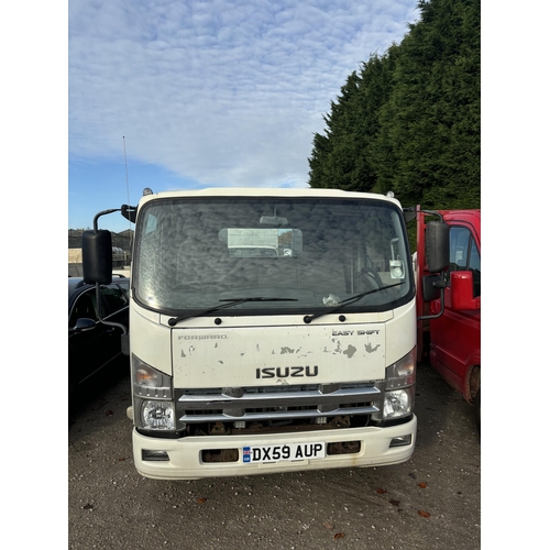 185 - ISUZU FORWARD N75 190 FLAT LORRY DX59AUP FIRST REG 24/09/09 91031 MILES AUTOMATIC TILTING BODY WITH ... 