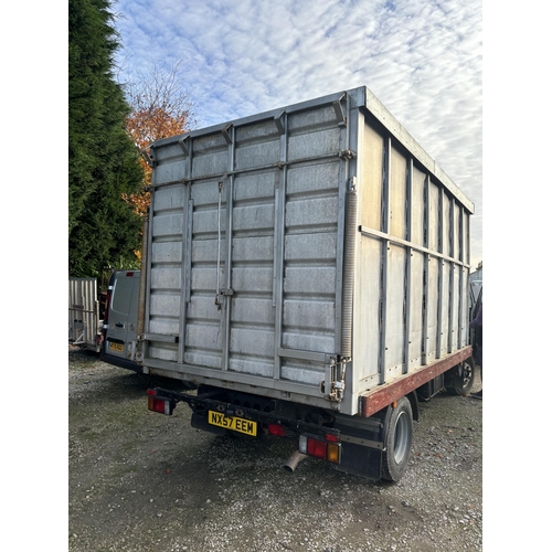 198 - ISUZU NQR 70 CATTLE WAGON  NX57EEM FIRST REG 12/12/07 MANUAL DIESEL 99900 MILES MOT MARCH 2025 A GOO... 