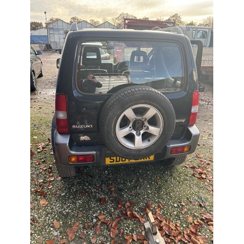 203 - SUZUKI JIMNY VVT PETROL MANUAL GEARBOX REG;SD07ZXK MOT 20/11/24 TWO KEYS   NO VAT  WHILST ALL VEHICL... 