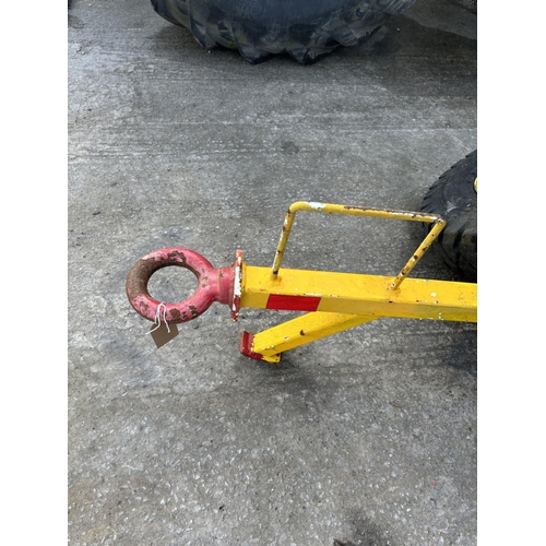 205 - HEAVY DUTY TURN TABLE WITH 4 WHEELS ON 6.90/00-9 TYRES.  NO VAT