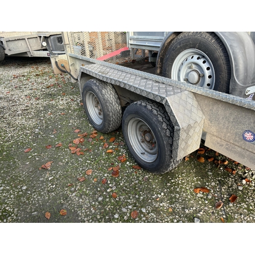 230 - AN INDESPENSION 10FT x 6FT TWIN AXLE PLANT TRAILER +VAT