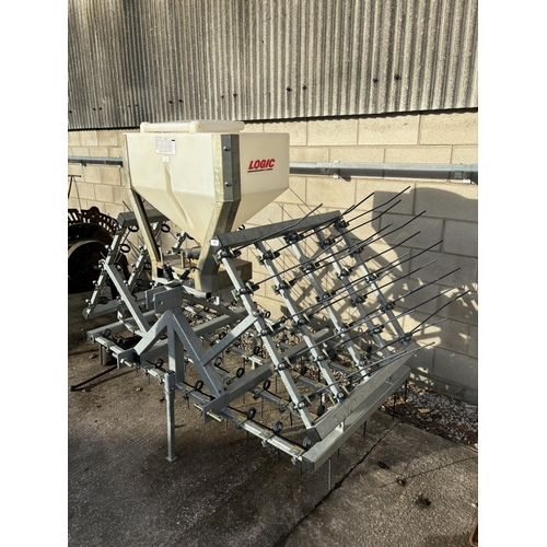 251 - A NEW SET OF LOGIK SEEDER FOLDING CHAIN HARROWS FOR THREE POINT LINKAGE - CONTROLLER WITH ALAN IN GR... 