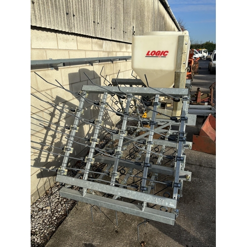 251 - A NEW SET OF LOGIK SEEDER FOLDING CHAIN HARROWS FOR THREE POINT LINKAGE - CONTROLLER WITH ALAN IN GR... 