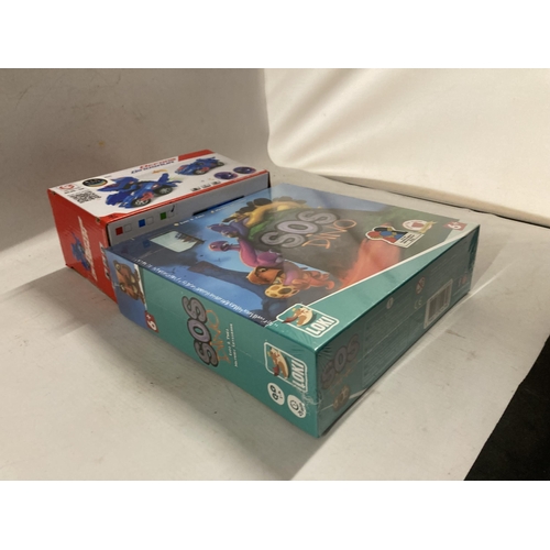 486 - A BOXED SOS DINO - AS NEW IN PACKAGING PLUS A BOXED DEFORM DINOSAUR