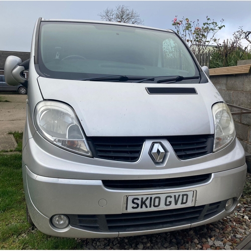 166 - RENAULT TRAFFIC SL27 SPORT DCI 115 DIESEL CAR SK10GVD FIRST REG 06/03/10 221581 MILES  MOT 30/01/25 ... 