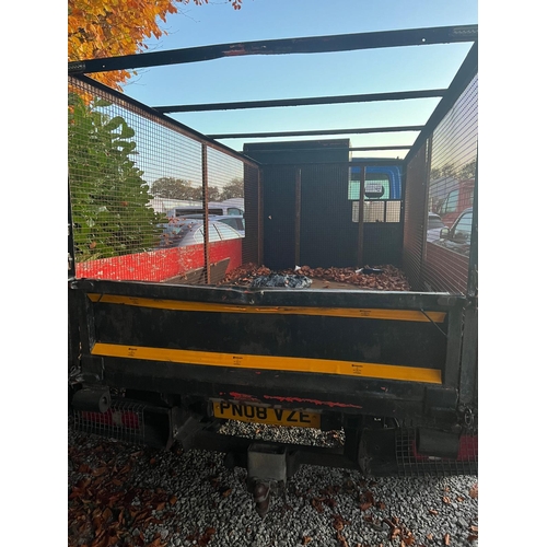 190 - RENAULT TIPPER PN08VZE 2953CC TAXATION CLASS HGV NO MOT - LOCK NEEDS ATTENTION ON DRIVERS DOOR NO VA... 