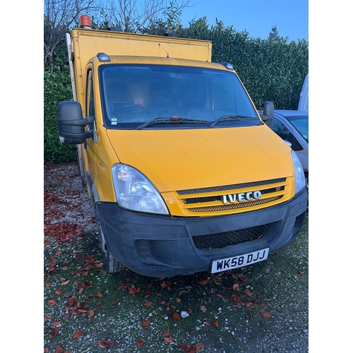 191 - IVECO DAILY  WK58 DJJ NO MOT GOOD TYRES ALLROUND STARTS AND RUNS WELL.  TIPPER WORKS BUT NEEDS SOME ... 