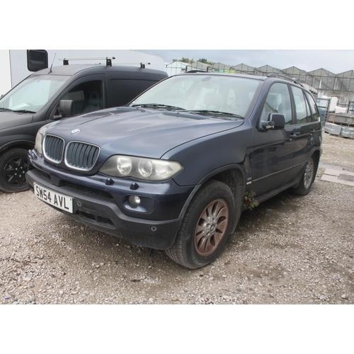 208 - BMW X5 BLUE AUTOMATIC SW54AVL PETROL & LPG CONVERTION MOT 1/12/24NO KEYS TWO NEW TYRES  TRACK ROD EN... 