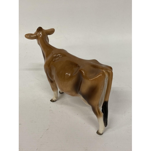 824 - A JOHN BESWICK JERSEY COW FIGURE WITH A GLOSS FINISH