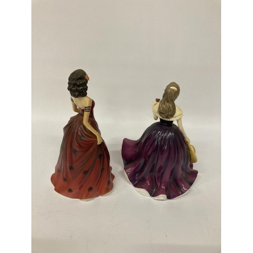 806 - TWO ROYAL DOULTON FIGURINES FROM THE PRETTY LADIES COLLECTION 