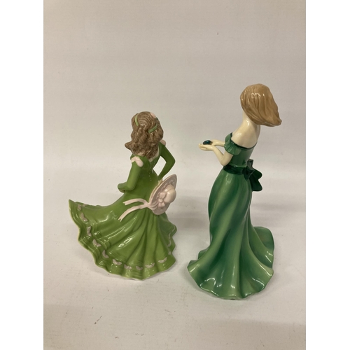 810 - TWO ROYAL WORCESTER FIGURINES 