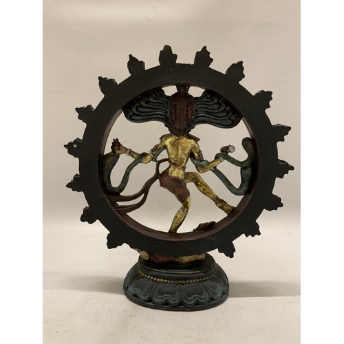 197 - A DANCING SHIVA NATARAJA STATUE - 31 CM (H)