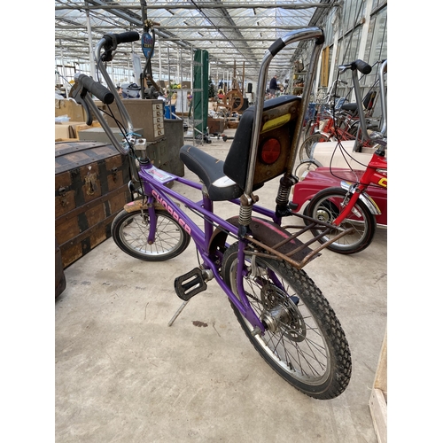 1506 - A PURPLE MKIII RALEIGH CHOPPER BIKE