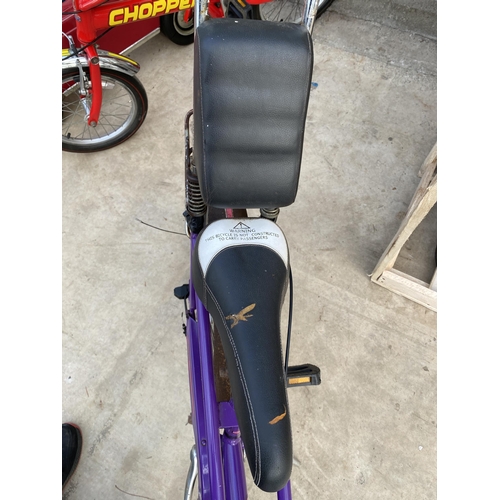 1506 - A PURPLE MKIII RALEIGH CHOPPER BIKE