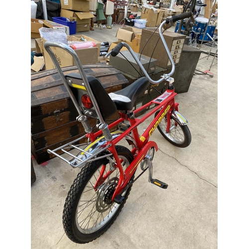 1507 - A RED MKIII RALEIGH CHOPPER BIKE