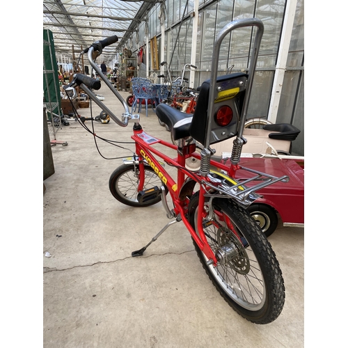 1507 - A RED MKIII RALEIGH CHOPPER BIKE