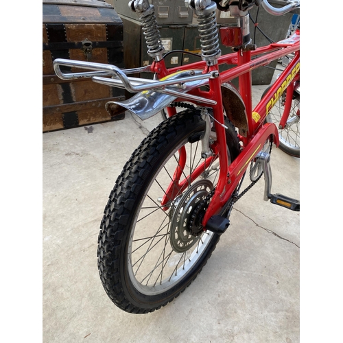 1507 - A RED MKIII RALEIGH CHOPPER BIKE