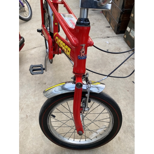 1507 - A RED MKIII RALEIGH CHOPPER BIKE