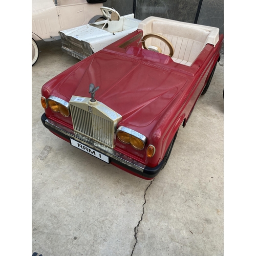 1508 - A VINTAGE TRIANG ROLLS ROYCE PEDAL CAR