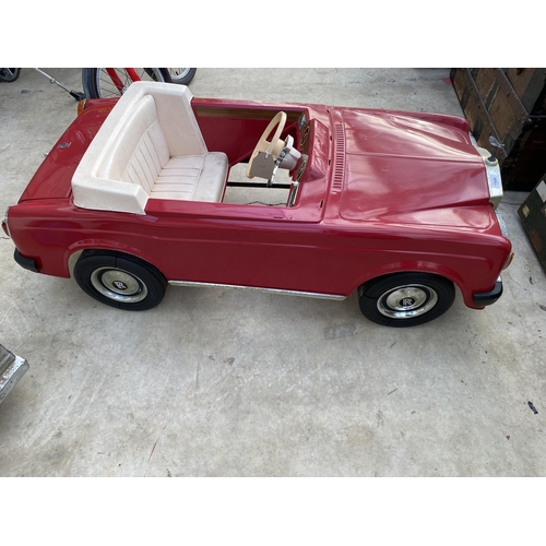 1508 - A VINTAGE TRIANG ROLLS ROYCE PEDAL CAR