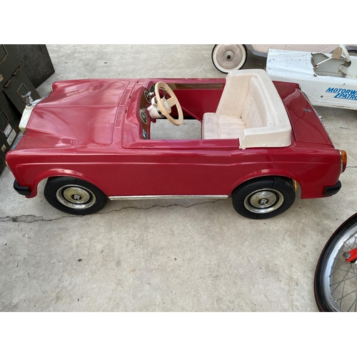 1508 - A VINTAGE TRIANG ROLLS ROYCE PEDAL CAR