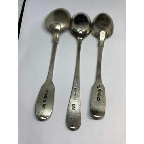 16 - SIX VARIOUS HALLMARKED SILVER TEASPOONS GROSS WEIGHT 77.1 GRAMS