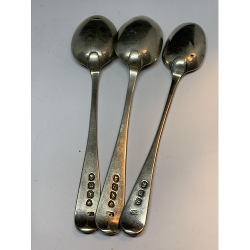 16 - SIX VARIOUS HALLMARKED SILVER TEASPOONS GROSS WEIGHT 77.1 GRAMS