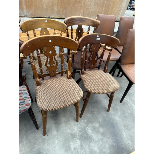 2974 - TWELVE VICTORIAN STYLE PUB CHAIRS